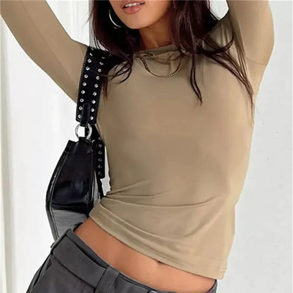 Plain Long Sleeve Top